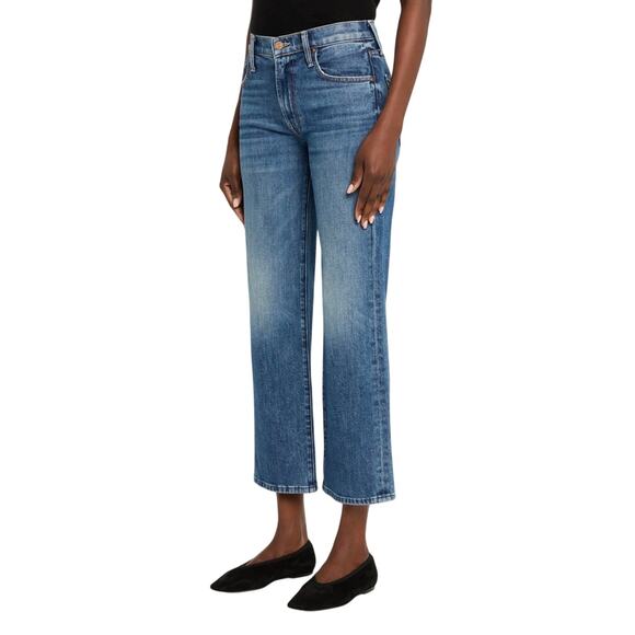 MOTHER Denim - MOTHER Jeans Rambler Ankle Wide Leg Zip Crop 30 We the Animals Stretch Casual